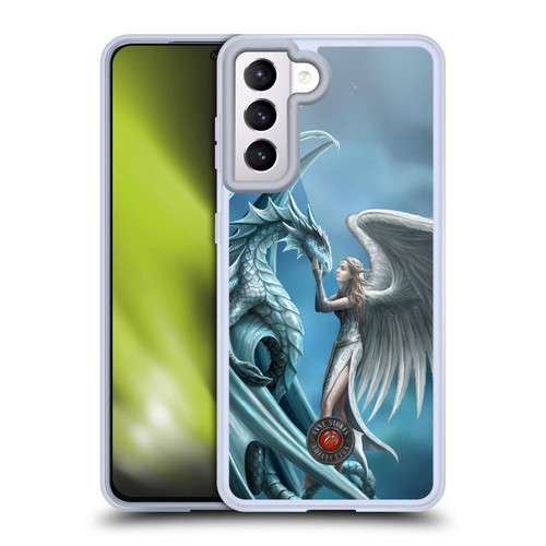 Anne Stokes Dragon Friendship Silverback Soft Gel Case for Samsung Galaxy S21 5G