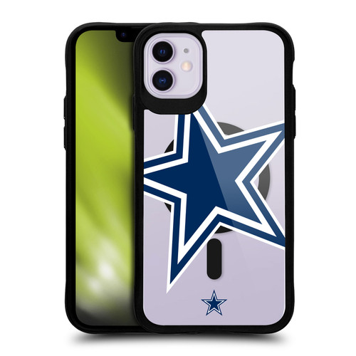 NFL Dallas Cowboys Oversized BLACK SHOCKPROOF BUMPER CASE COMPATIBLE WITH Apple iPhone 11 & MAGSAFE