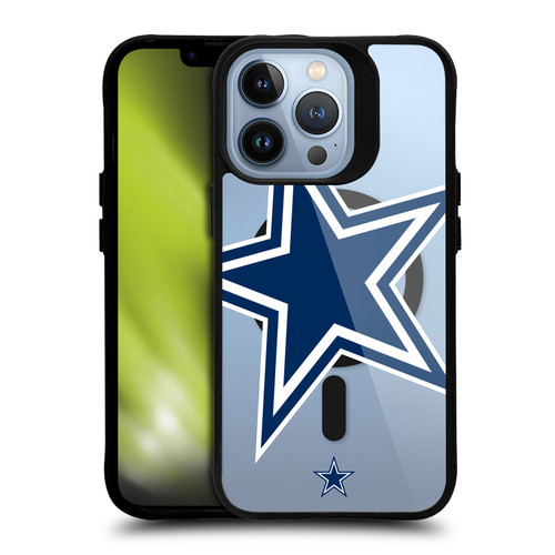 NFL Dallas Cowboys Oversized BLACK SHOCKPROOF BUMPER CASE COMPATIBLE WITH Apple iPhone 13 Pro & MAGSAFE