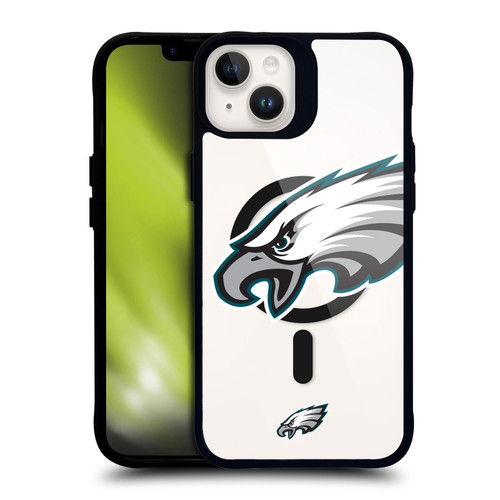 NFL Philadelphia Eagles Oversized BLACK SHOCKPROOF BUMPER CASE COMPATIBLE WITH Apple iPhone 14 Plus & MAGSAFE