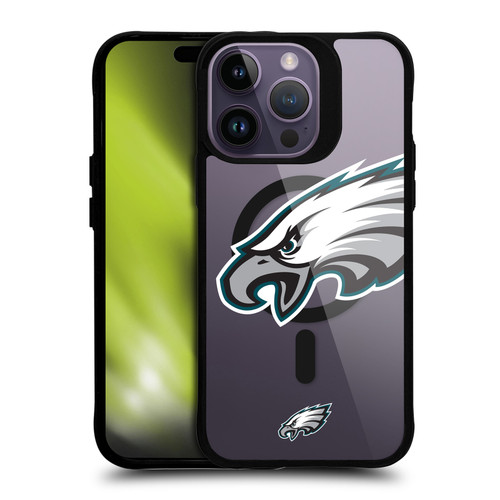 NFL Philadelphia Eagles Oversized BLACK SHOCKPROOF BUMPER CASE COMPATIBLE WITH Apple iPhone 14 Pro Max & MAGSAFE