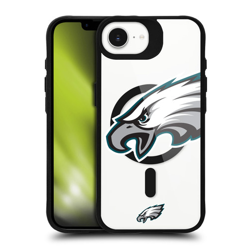 NFL Philadelphia Eagles Oversized BLACK SHOCKPROOF BUMPER CASE COMPATIBLE WITH Apple iPhone 16e / Apple iPhone 17e & MAGSAFE