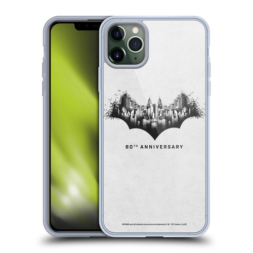 Batman DC Comics 80th Anniversary Logo Gotham Soft Gel Case for Apple iPhone 11 Pro Max