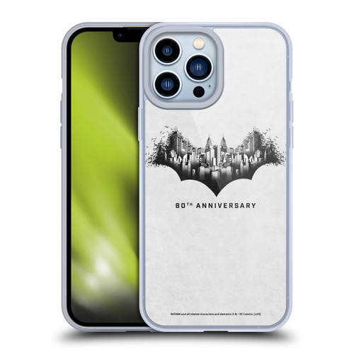 Batman DC Comics 80th Anniversary Logo Gotham Soft Gel Case for Apple iPhone 13 Pro Max