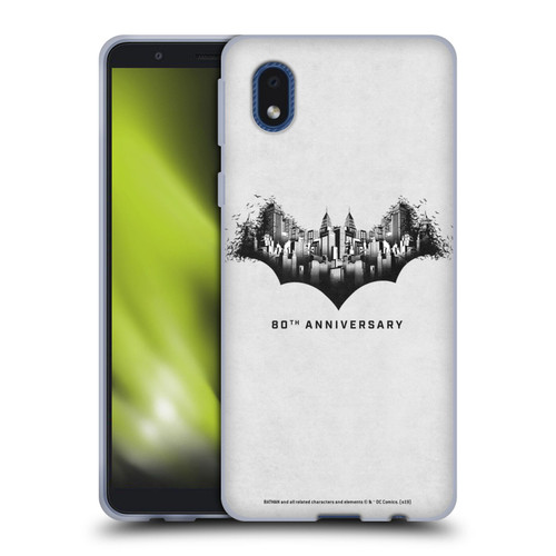 Batman DC Comics 80th Anniversary Logo Gotham Soft Gel Case for Samsung Galaxy A01 Core (2020)