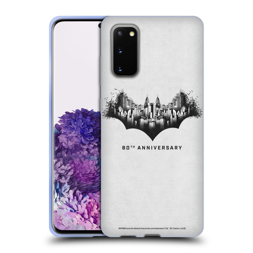 Batman DC Comics 80th Anniversary Logo Gotham Soft Gel Case for Samsung Galaxy S20 / S20 5G