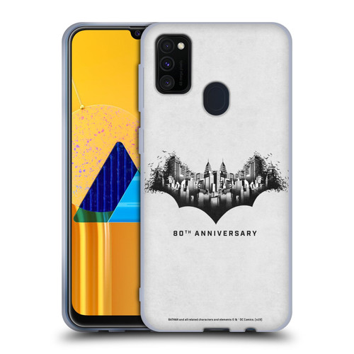 Batman DC Comics 80th Anniversary Logo Gotham Soft Gel Case for Samsung Galaxy M30s (2019)/M21 (2020)