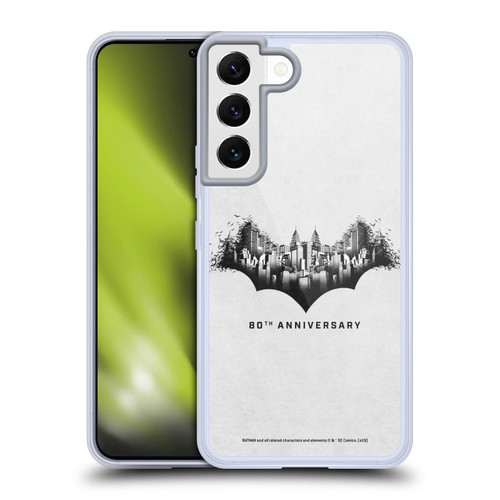 Batman DC Comics 80th Anniversary Logo Gotham Soft Gel Case for Samsung Galaxy S22 5G