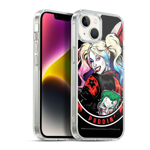 Batman DC Comics Harley Quinn Graphics Puddin Soft Gel Case for Apple iPhone 14 Plus