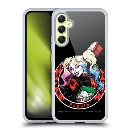 Batman DC Comics Harley Quinn Graphics Puddin Soft Gel Case for Samsung Galaxy A34 5G