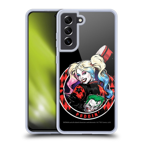 Batman DC Comics Harley Quinn Graphics Puddin Soft Gel Case for Samsung Galaxy S21 FE 5G