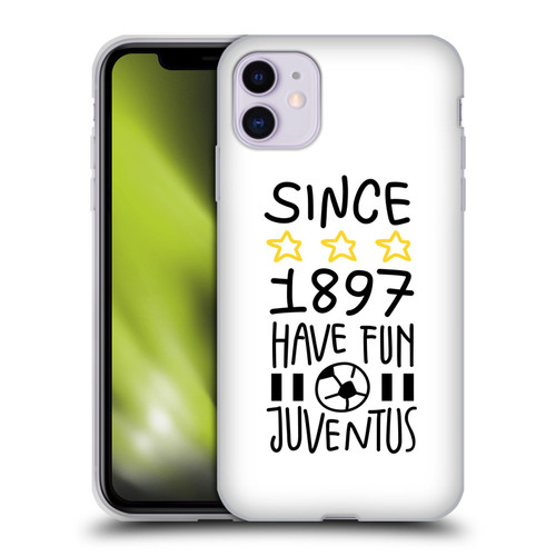 Juventus Football Club Kids Since 1897 2 Soft Gel Case for Apple iPhone 11