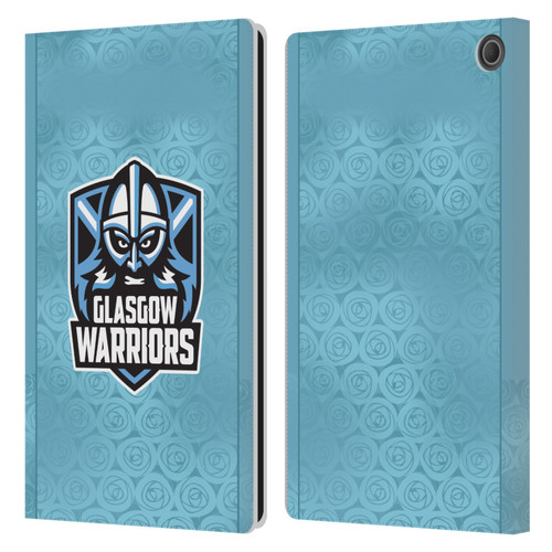 Glasgow Warriors 2025/26 Crest Kit Away Leather Book Wallet Case Cover For Amazon Fire Max 11 2023