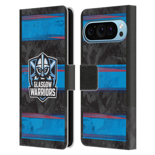 Glasgow Warriors 2025/26 Crest Kit EU Leather Book Wallet Case Cover For Google Pixel 9 / Pixel 9 Pro