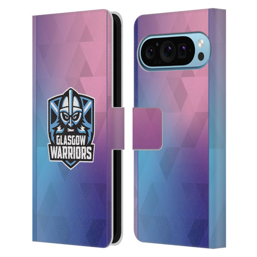 Glasgow Warriors 2025/26 Crest Kit Training Leather Book Wallet Case Cover For Google Pixel 9 / Pixel 9 Pro