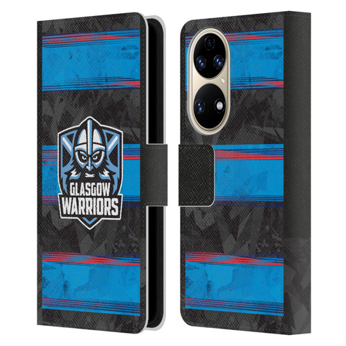 Glasgow Warriors 2025/26 Crest Kit EU Leather Book Wallet Case Cover For Huawei P50