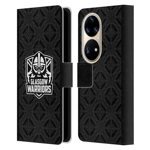 Glasgow Warriors 2025/26 Crest Kit Home Leather Book Wallet Case Cover For Huawei P50 Pro