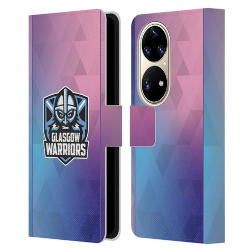 Glasgow Warriors 2025/26 Crest Kit Training Leather Book Wallet Case Cover For Huawei P50 Pro