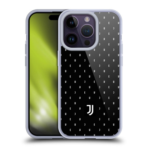 Juventus Football Club Lifestyle 2 Black Logo Type Pattern Soft Gel Case for Apple iPhone 14 Pro