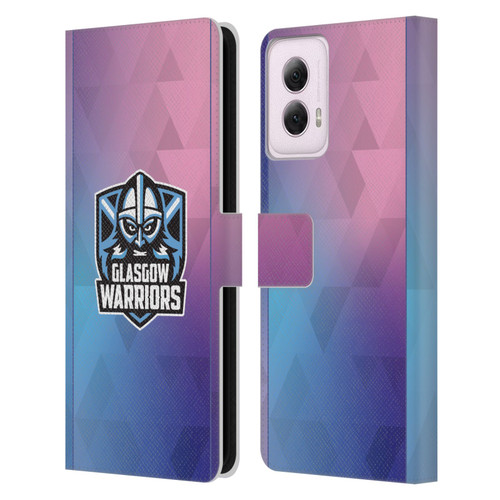 Glasgow Warriors 2025/26 Crest Kit Training Leather Book Wallet Case Cover For Motorola Moto G Power (2024)