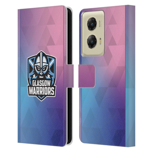 Glasgow Warriors 2025/26 Crest Kit Training Leather Book Wallet Case Cover For Motorola Moto G Stylus 5G (2024)
