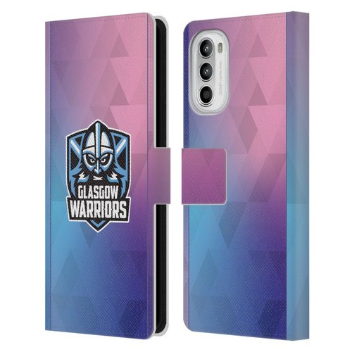Glasgow Warriors 2025/26 Crest Kit Training Leather Book Wallet Case Cover For Motorola Moto G52