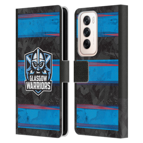Glasgow Warriors 2025/26 Crest Kit EU Leather Book Wallet Case Cover For OPPO Reno12 5G