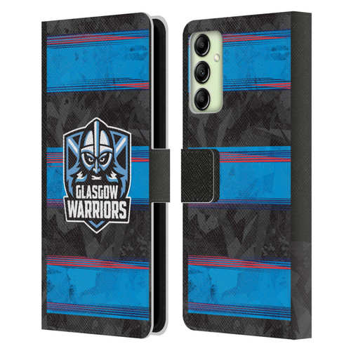 Glasgow Warriors 2025/26 Crest Kit EU Leather Book Wallet Case Cover For Samsung Galaxy A14 5G