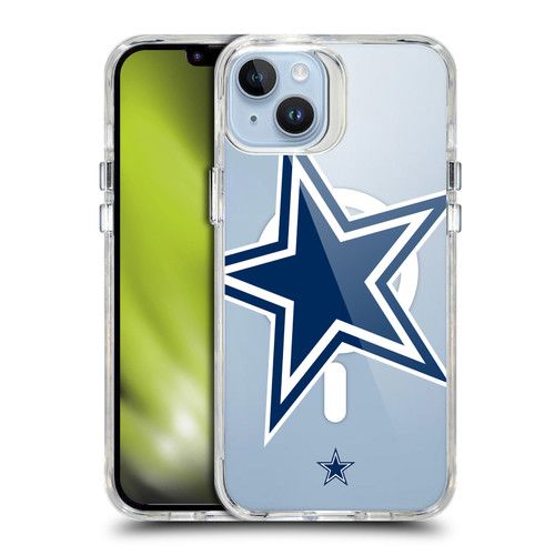 NFL Dallas Cowboys Oversized SHOCKPROOF BUMPER CASE COMPATIBLE WITH Apple iPhone 14 Plus & MAGSAFE