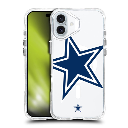 NFL Dallas Cowboys Oversized SHOCKPROOF BUMPER CASE COMPATIBLE WITH Apple iPhone 16 Plus & MAGSAFE