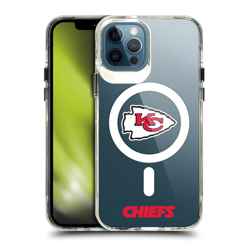 NFL Kansas City Chiefs Logo SHOCKPROOF BUMPER CASE COMPATIBLE WITH Apple iPhone 12 / iPhone 12 Pro & MAGSAFE
