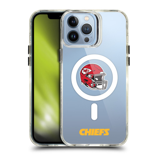 NFL Kansas City Chiefs Helmet Logotype SHOCKPROOF BUMPER CASE COMPATIBLE WITH Apple iPhone 13 Pro Max & MAGSAFE