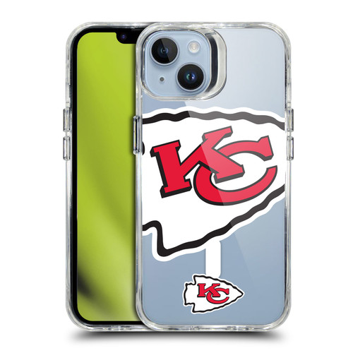 NFL Kansas City Chiefs Oversized SHOCKPROOF BUMPER CASE COMPATIBLE WITH Apple iPhone 14 & MAGSAFE