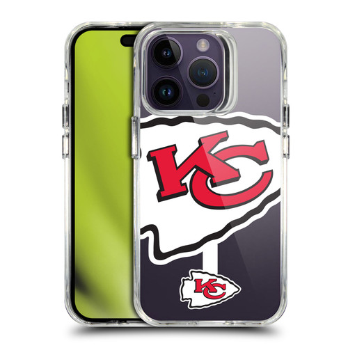 NFL Kansas City Chiefs Oversized SHOCKPROOF BUMPER CASE COMPATIBLE WITH Apple iPhone 14 Pro & MAGSAFE