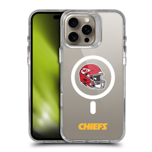 NFL Kansas City Chiefs Helmet Logotype SHOCKPROOF BUMPER CASE COMPATIBLE WITH Apple iPhone 16 Pro Max & MAGSAFE
