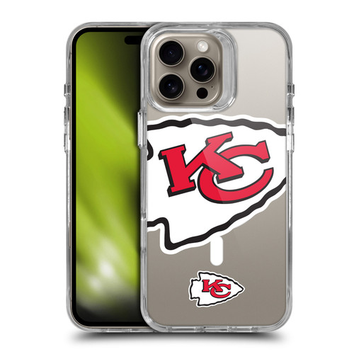 NFL Kansas City Chiefs Oversized SHOCKPROOF BUMPER CASE COMPATIBLE WITH Apple iPhone 16 Pro Max & MAGSAFE