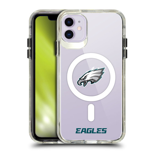 NFL Philadelphia Eagles Logo SHOCKPROOF BUMPER CASE COMPATIBLE WITH Apple iPhone 11 & MAGSAFE