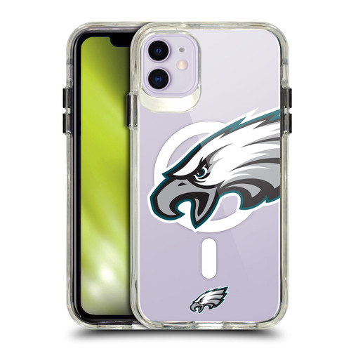 NFL Philadelphia Eagles Oversized SHOCKPROOF BUMPER CASE COMPATIBLE WITH Apple iPhone 11 & MAGSAFE