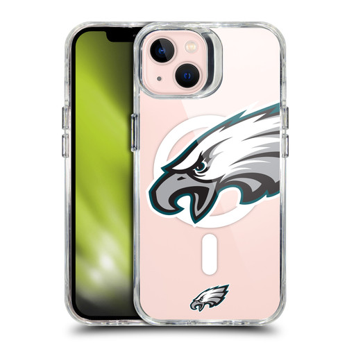 NFL Philadelphia Eagles Oversized SHOCKPROOF BUMPER CASE COMPATIBLE WITH Apple iPhone 13 & MAGSAFE