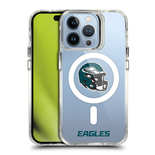 NFL Philadelphia Eagles Helmet Logotype SHOCKPROOF BUMPER CASE COMPATIBLE WITH Apple iPhone 13 Pro & MAGSAFE