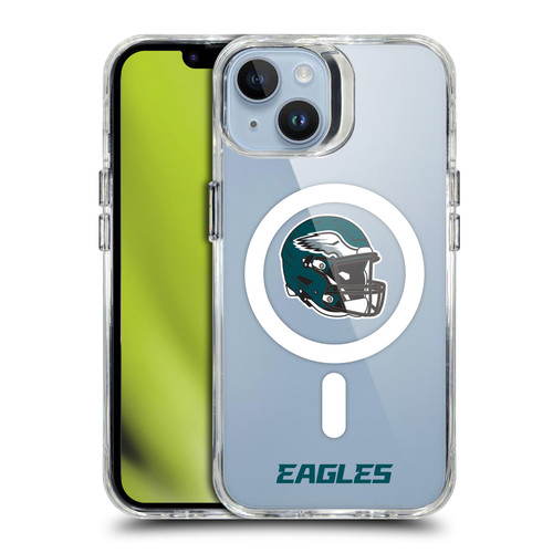 NFL Philadelphia Eagles Helmet Logotype SHOCKPROOF BUMPER CASE COMPATIBLE WITH Apple iPhone 14 & MAGSAFE