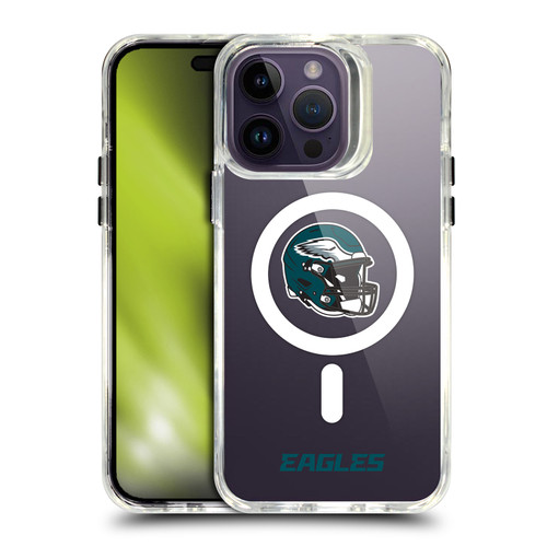 NFL Philadelphia Eagles Helmet Logotype SHOCKPROOF BUMPER CASE COMPATIBLE WITH Apple iPhone 14 Pro Max & MAGSAFE