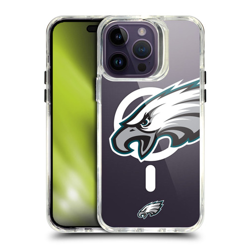 NFL Philadelphia Eagles Oversized SHOCKPROOF BUMPER CASE COMPATIBLE WITH Apple iPhone 14 Pro Max & MAGSAFE
