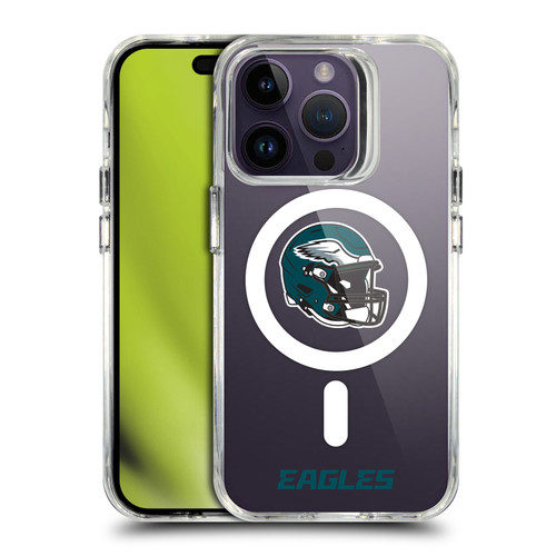 NFL Philadelphia Eagles Helmet Logotype SHOCKPROOF BUMPER CASE COMPATIBLE WITH Apple iPhone 14 Pro & MAGSAFE