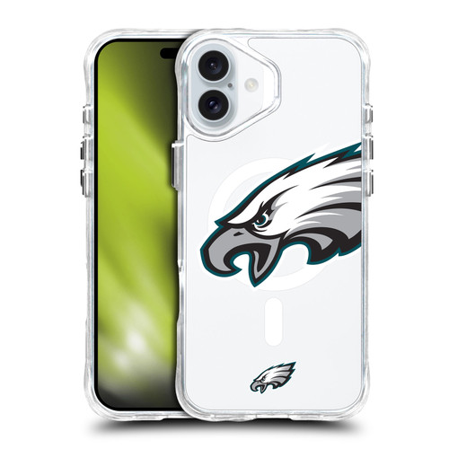 NFL Philadelphia Eagles Oversized SHOCKPROOF BUMPER CASE COMPATIBLE WITH Apple iPhone 16 Plus & MAGSAFE