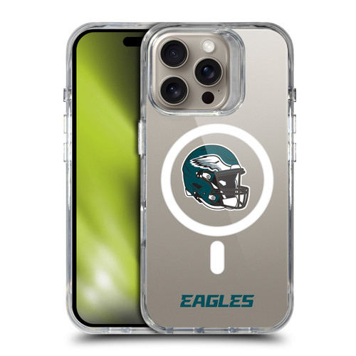 NFL Philadelphia Eagles Helmet Logotype SHOCKPROOF BUMPER CASE COMPATIBLE WITH Apple iPhone 16 Pro & MAGSAFE