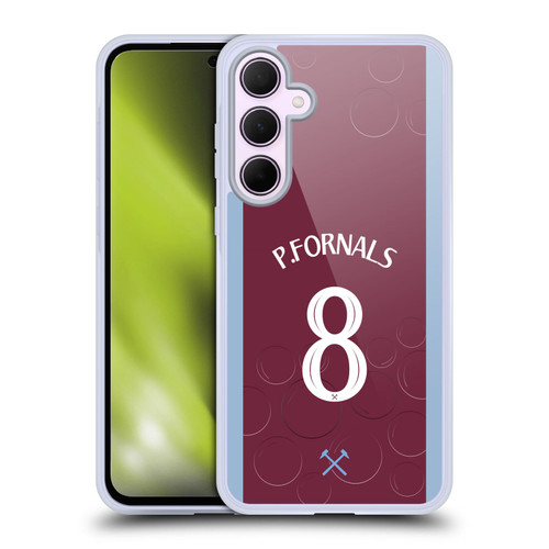 West Ham United FC 2023/24 Players Home Kit Pablo Fornals Soft Gel Case for Samsung Galaxy A35 5G