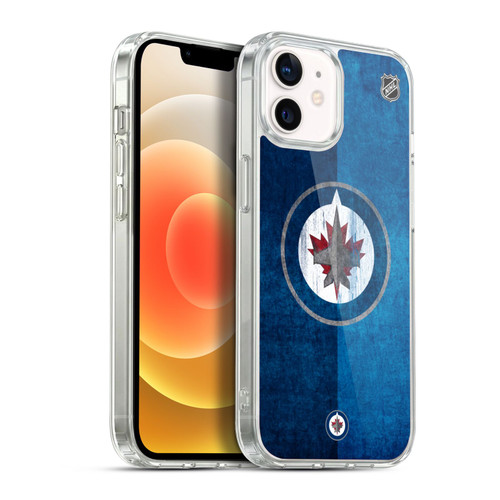 NHL Winnipeg Jets Half Distressed Soft Gel Case for Apple iPhone 12 / iPhone 12 Pro & MagSafe
