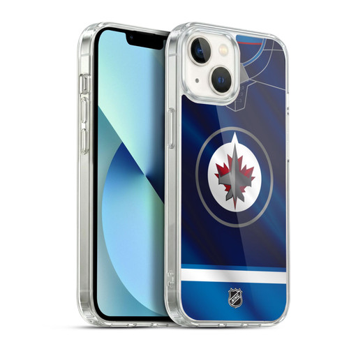 NHL Winnipeg Jets Jersey Soft Gel Case for Apple iPhone 13