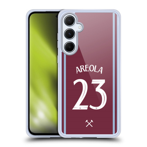 West Ham United FC 2024/25 Players Home Kit Alphonse Areola Soft Gel Case for Samsung Galaxy A55 5G
